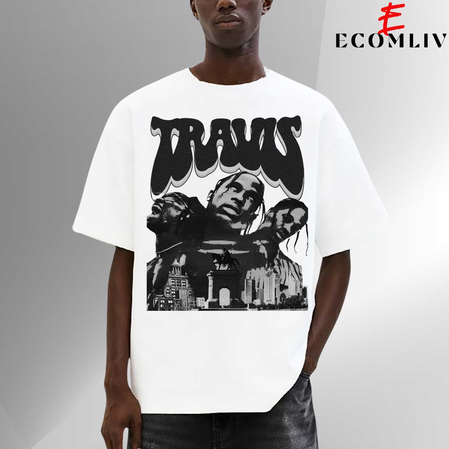 Travis Scott Vintage T Shirt, Unisex Rap Tee, Fan Gift Apparel